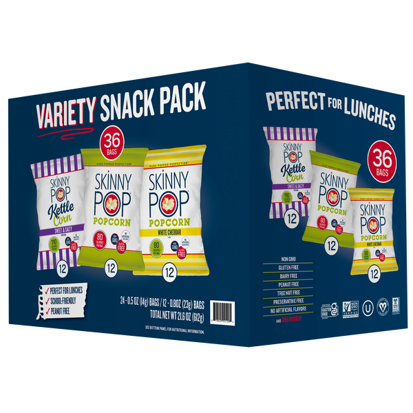 SKINNYPOP Popcorn, Variety Pack, 36 ct