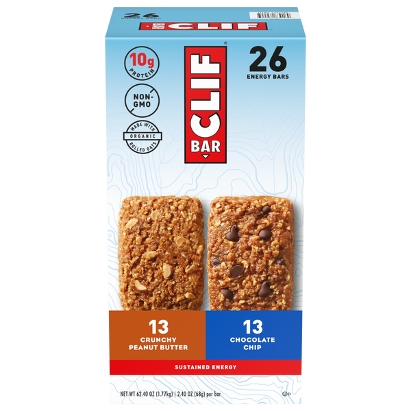 CLIF BAR Energy Bar, Variety Pack, 2.4 oz, 26 ct