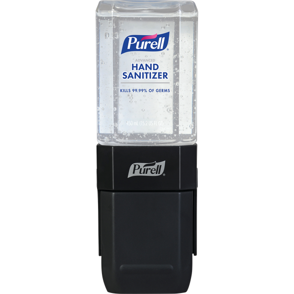 Purell ES1 Hand Sanitizer Dispenser Starter Kit, Push-Style, 15.2 fl oz, Graphite, 6 ct