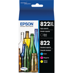 Epson 822XL and 822 Ink Cartridge Combo Pack