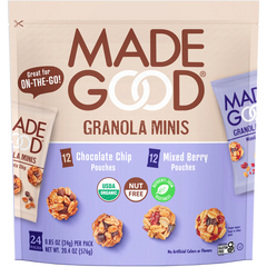 MadeGood Granola Minis, Variety Pack, 0.85 oz, 24 ct