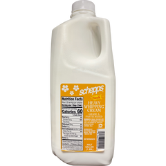 Schepps Heavy Whipping Cream, Half Gallon