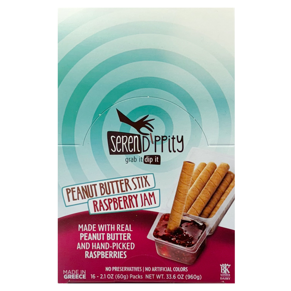 Serendippity Peanut Butter Stix & Raspberry Jam, 2.1 oz, 16 ct