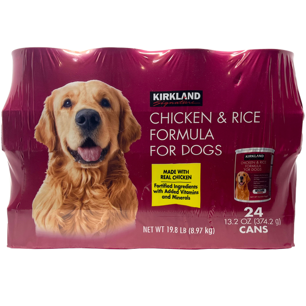 Kirkland Signature Dog Food, Chicken & Rice Formula, 13.2 oz, 24 ct