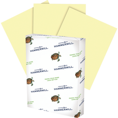 Hammermill Colored Paper, Canary Copy Paper, 20 lb, 8-1/2" x 11", 1 Ream, 500 Sheets