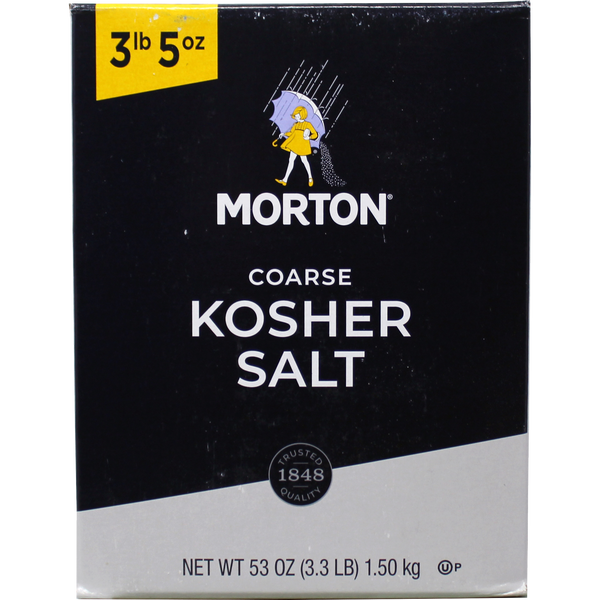 Morton Coarse Kosher Salt, 53 oz