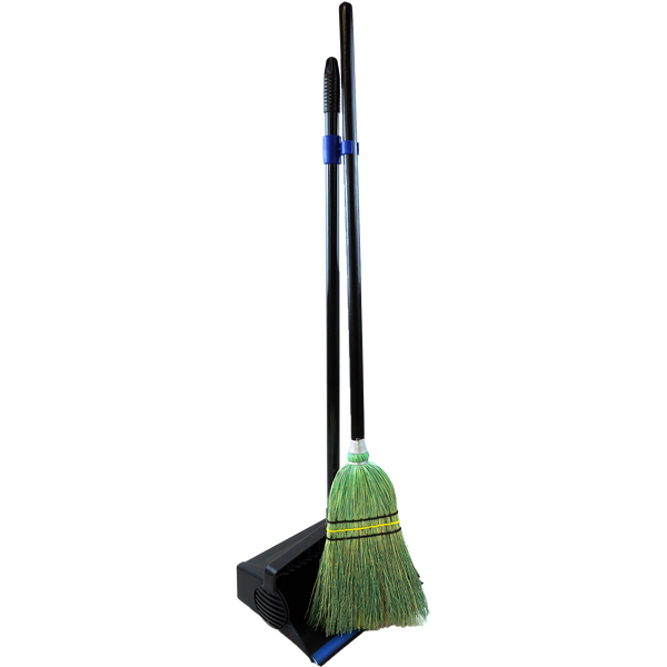 Premier Lobby Corn Broom with Dust Pan