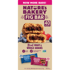 Nature's Bakery Fig Bar, Variety Pack, 2 oz, 40 ct