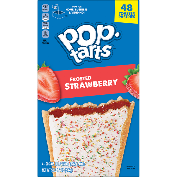 Pop-Tarts, Frosted Strawberry, 48 ct