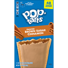 Kellogg’s Pop-Tarts, Frosted Brown Sugar Cinnamon, 48 ct