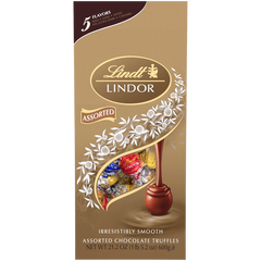 Lindt Lindor Chocolate Truffles, Assorted Flavors, 21.2 oz