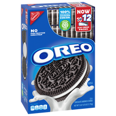 OREO Chocolate Sandwich Cookies, Stay Fresh Packs, 12 ct