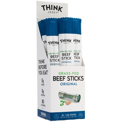 Think Jerky Grass-Fed Beef Sticks, Original, 1 oz, 20 ct