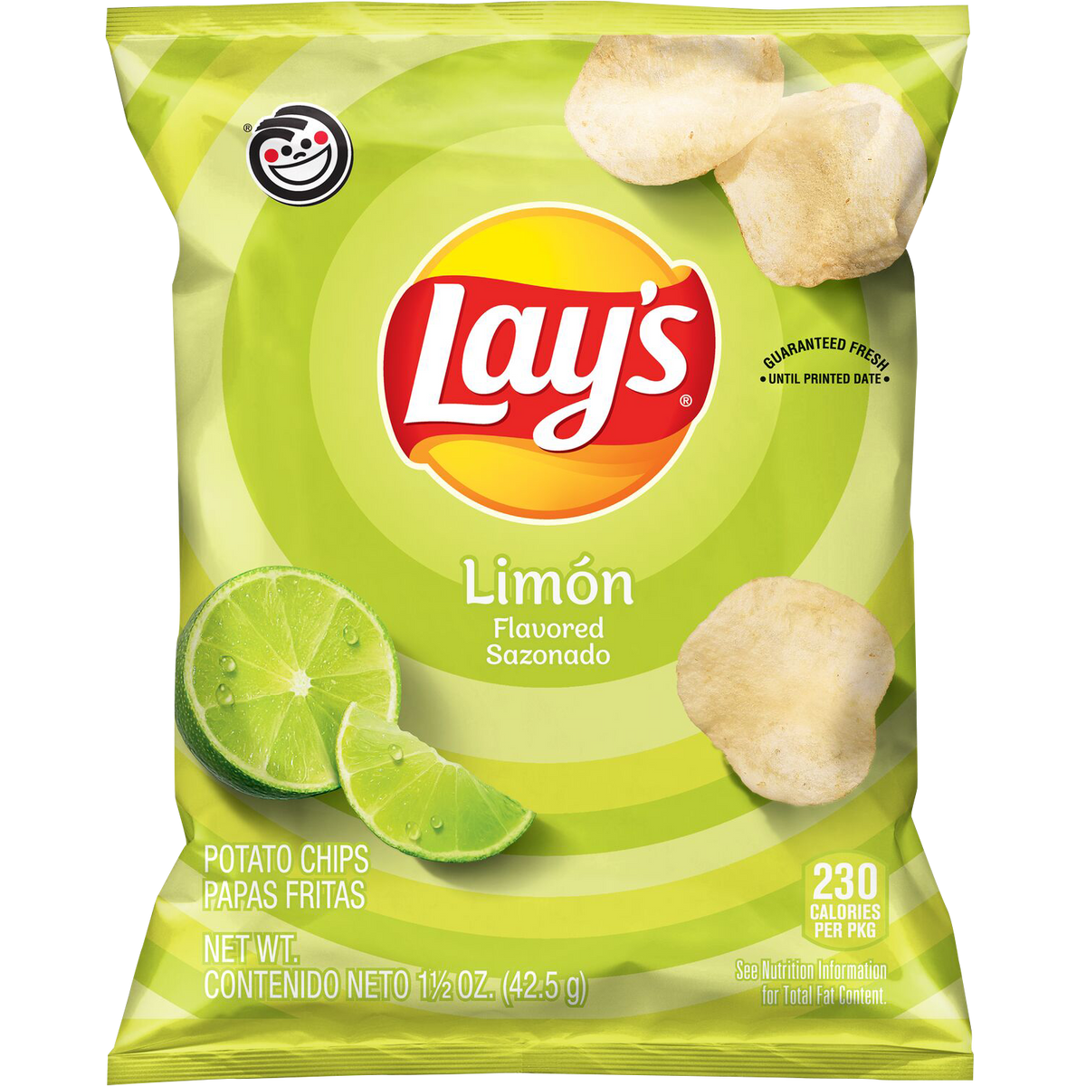 Lay's Potato Chips, Limón, 1.5 oz, 64 ct