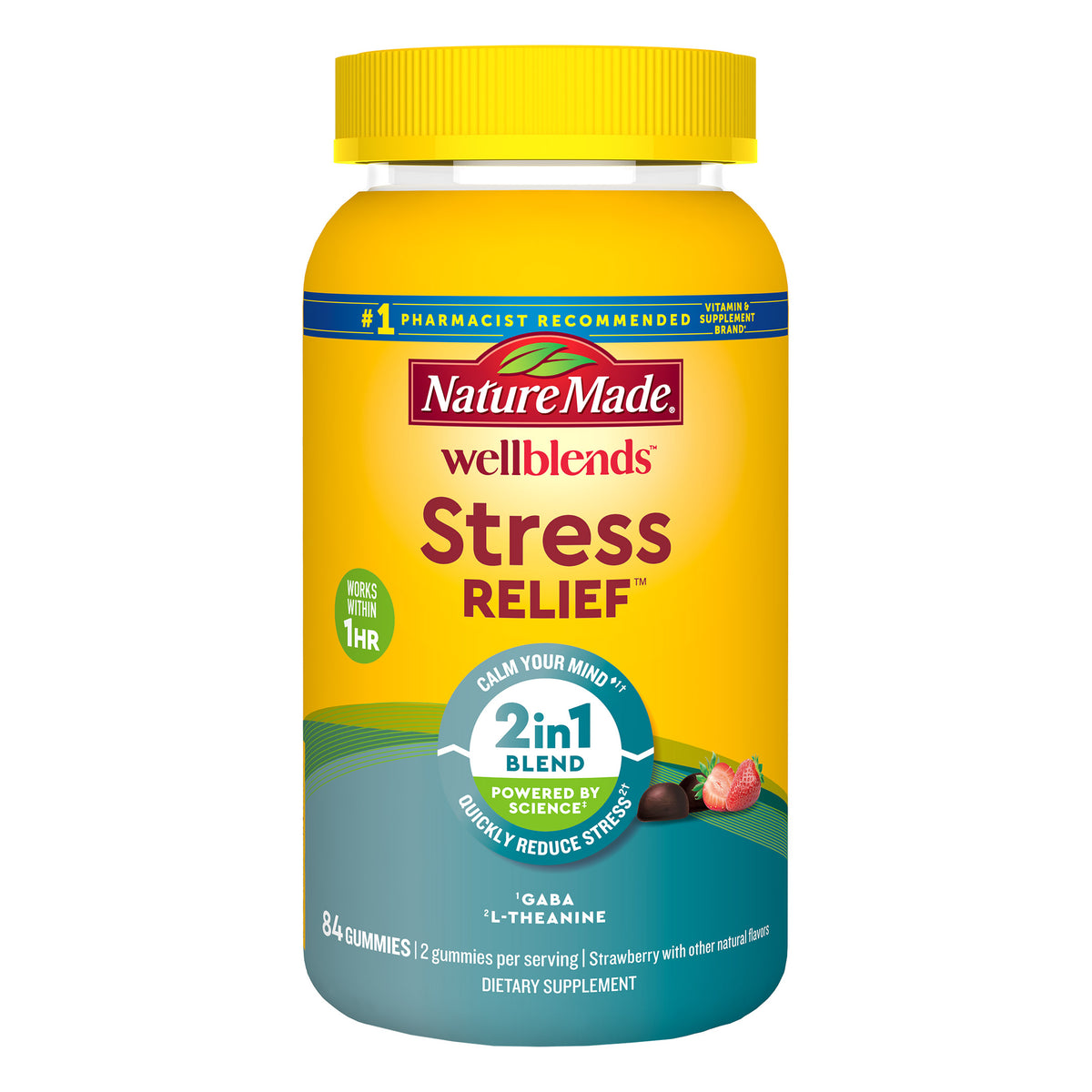 Nature Made Wellblends Stress Relief, 84 Gummies