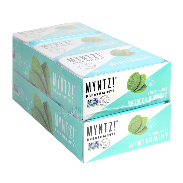 MYNTZ! Sugar Free Breathmints, Wintermint, 1.75 oz, 12 ct