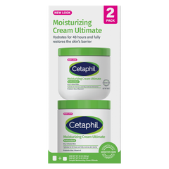 Cetaphil Moisturizing Cream Ultimate with Prebiotic Aloe, Very Dry to Dry Sensitive Skin, 20 oz + 16 oz