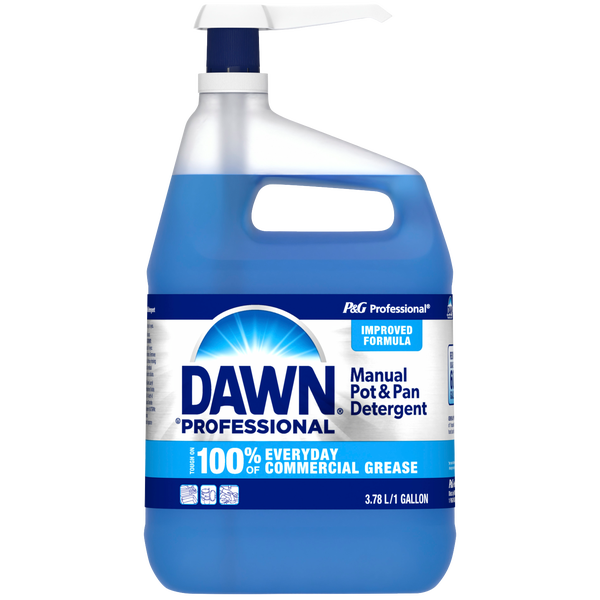 Dawn Professional Manual Pot and Pan Dish Detergent, Liquid Concentrate, 1 Gallon