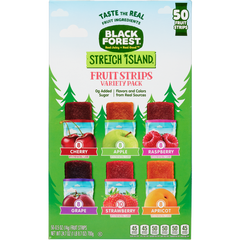 Black Forest Stretch Island Fruit Strips, Variety Pack, 0.5 oz, 50 ct