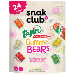 Snak Club Taijin Gummy Bears, Chili and Lime, 1 oz, 24 ct