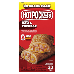 Hot Pockets Hickory Ham and Cheddar, 4.5 oz, 20 ct