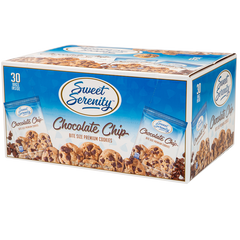 Sweet Serenity Bite Size Premium Cookies, Chocolate Chip, 2 oz, 30 ct