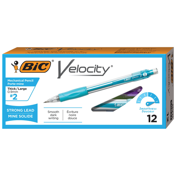 BIC Velocity Mechanical Pencil, 0.9mm, 12 ct