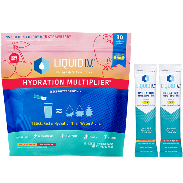 Liquid I.V. Hydration Multiplier Electrolyte Drink Mix, Variety Pack, 0.56 oz, 30 ct