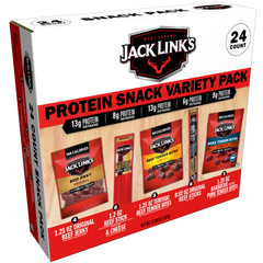 Jack Link's Protein Snack Box, Variety Pack, 24 ct