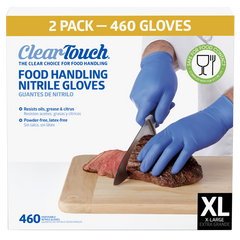 Clear-Touch Food Handling Nitrile Gloves, Extra-Large, 460 ct