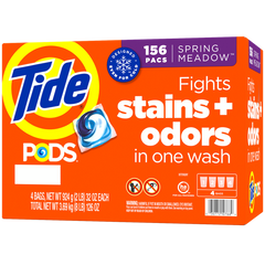 Tide PODS Laundry Detergent, HE Compatible, Spring Meadow, 156 ct