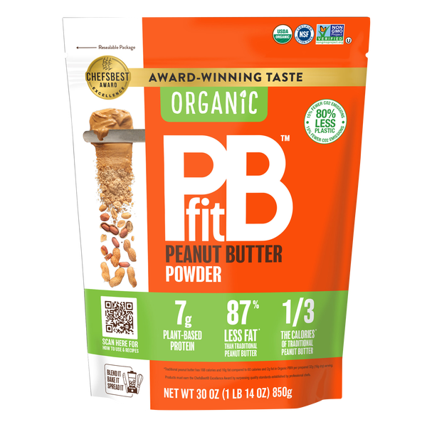 PBfit Organic Peanut Butter Powder, 30 oz