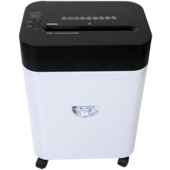 Royal Shredder Micro-Cut Paper Shredder, 14-Sheet, Black/White