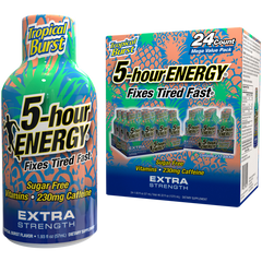 5-hour Energy Shot, Extra Strength, Tropical Burst, 1.93 fl oz, 24 ct