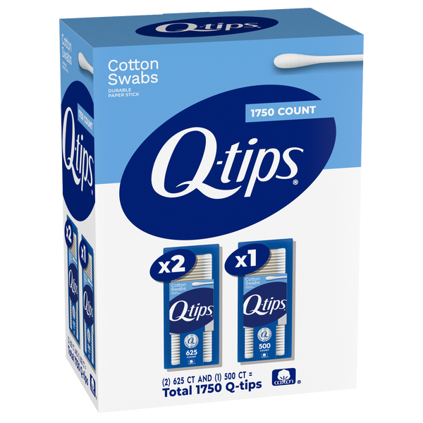 Q-tips Cotton Swabs, 1750 ct