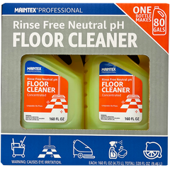 Maintex Professional Floor Cleaner, Rinse Free Neutral pH, Concentrated, 160 fl oz, 2 ct