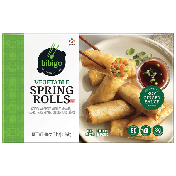 Bibigo Vegetable Spring Rolls, 50 ct