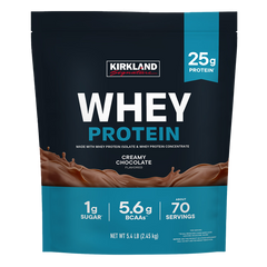 Kirkland Signature Whey Protein Powder, Creamy Chocolate, 5.4 lbs