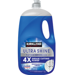 Kirkland Signature Ultra Shine Dishwashing Liquid, Fresh Scent, 90 fl oz