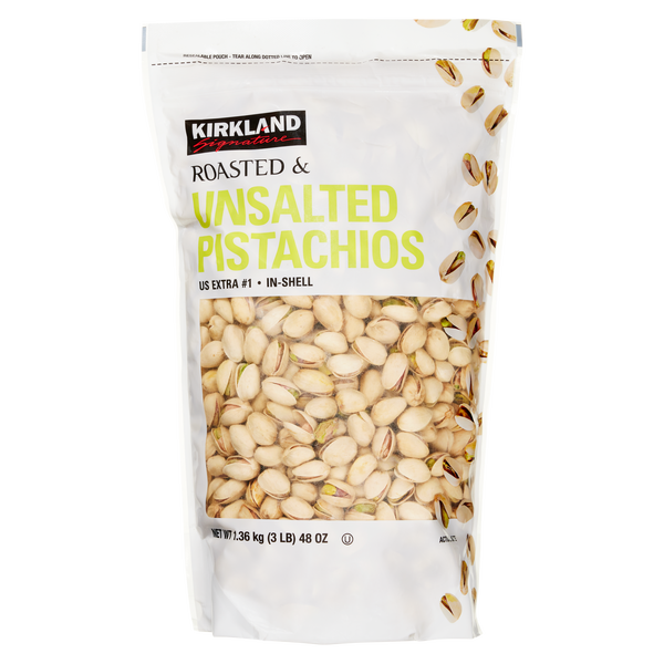 Kirkland Signature In-Shell Pistachios, Roasted and Unsalted, 3 lbs