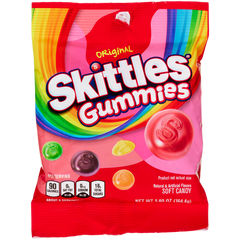 Skittles Gummies, Original, 5.8 oz Peg Bag, 12 ct