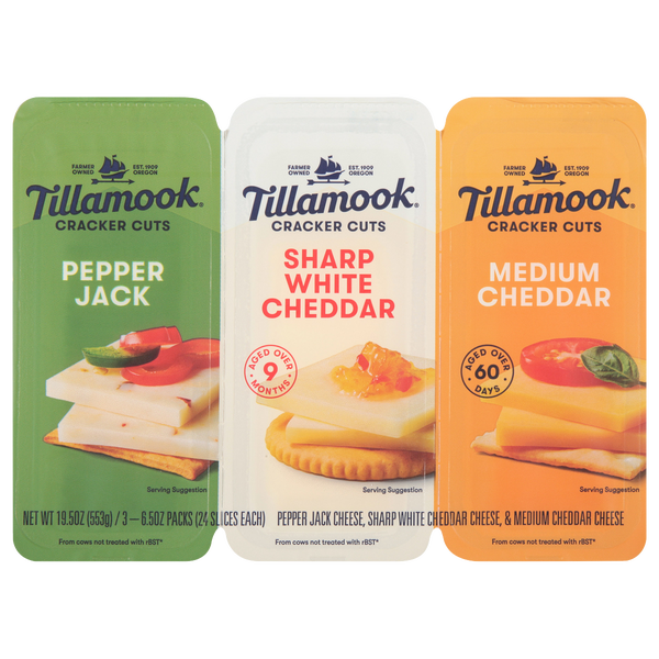 Tillamook Cracker Cuts, Variety Pack, 6.5 oz, 3 ct