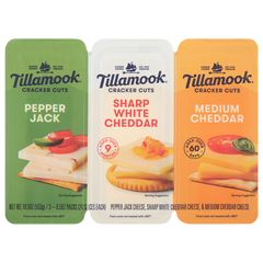 Tillamook Cracker Cuts, Variety Pack, 6.5 oz, 3 ct