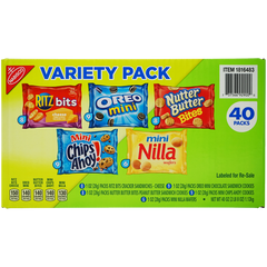 Nabisco Cookies & Crackers, Variety Pack, 1 oz, 40 ct