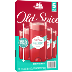 Old Spice Deodorant for Men, Pure Sport High Endurance, 3 oz, 5 ct