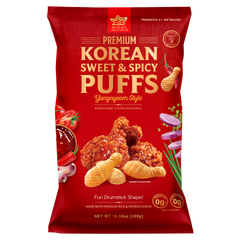 Soban Korean Pantry Premium Korean Sweet & Spicy Puffs, Yangnyeom Style, 10.58 oz