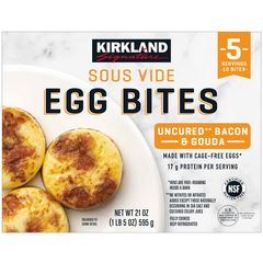 Kirkland Signature Sous Vide Egg Bites, Uncured Bacon & Gouda, 5 ct