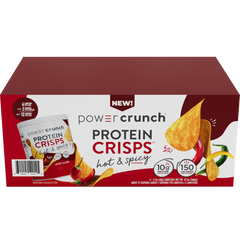 Power Crunch Protein Crisps, Hot & Spicy, 2.1 oz, 6 ct