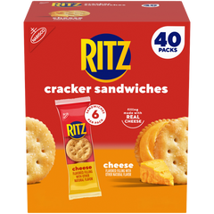 RITZ Cracker Sandwiches, Cheese, 1.35 oz, 40 ct