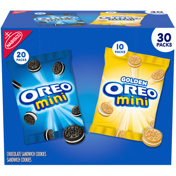 OREO Mini Sandwich Cookies, Variety Pack, 1.48 oz, 30 ct